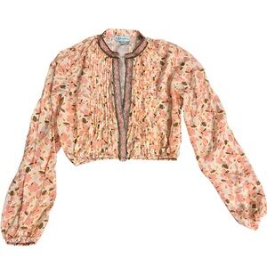 Taj By Sabrina Crippa Floral Pink Top